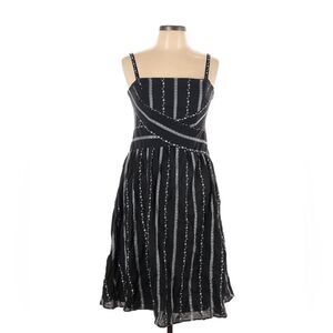 Rabbit Rabbit Rabbit Fit & Flare Dress Sleeveless/Strapless Embroidered Black 10